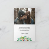 熱帯ハイビスカス |の結婚サンキューカード サンキューカード (内部)