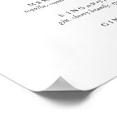 熱帯ハイビスカス |シグネチャーカクテルメニューの署名 ポスター (角)