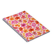 熱帯ハイビスカス – ピンクとオレンジ ノートブック (右側)