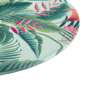 熱帯ハイビスカス:フローラシームレスパターン カッティングボード (角)