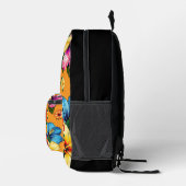 熱帯ハイビスカス プリントバックパック (右)