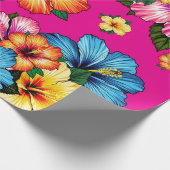 熱帯ハイビスカス ラッピングペーパー (角)