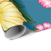 熱帯ハイビスカス ラッピングペーパー (ロールコーナー)