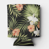 熱帯ハイビスカス：ヴィンテージ花柄 缶クーラー (裏面)