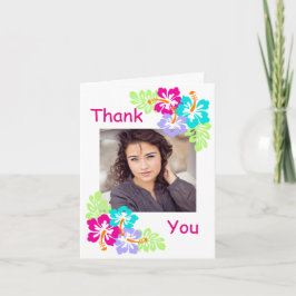 熱帯ハイビスカス-卒業はメッセージカード感謝していしています サンキューカード