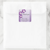 熱帯ハイビスカス |紫 スクエアシール (バッグ)