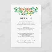 熱帯ハイビスカス |花結婚の詳細 エンクロージャーカード (正面)