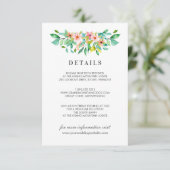 熱帯ハイビスカス |花結婚の詳細 エンクロージャーカード (スタンド正面)