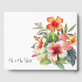 熱帯ハイビ結婚スカス ゲストブック (裏面)