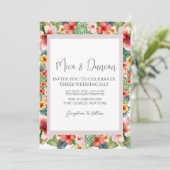 熱帯ハイビ結婚スカス 招待状 (スタンド正面)