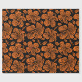 熱帯ハイブと明るいハワイのシームレスなパターン ラッピングペーパー (フラット)