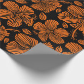 熱帯ハイブと明るいハワイのシームレスなパターン ラッピングペーパー (角)