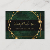 熱帯ハエレガントローカード金ゴールドと黒 名刺 (正面)