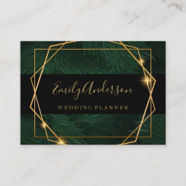 熱帯ハエレガントローカード金ゴールドと黒 名刺