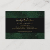 熱帯ハエレガントローカード金ゴールドと黒 名刺 (裏面)