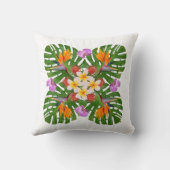 熱帯ハコンテンポラリーワイのキルトパターン クッション (裏面)