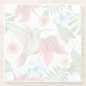 熱帯ハチドリ2 ガラスコースター (裏面)