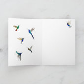 熱帯ハミングバーズカード カード (内部)