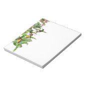 熱帯ハミングバードオーキッドフラワーメモ帳 ノートパッド (回転)