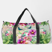 熱帯ハミ鮮やかドリ ダッフルバッグ (裏面)