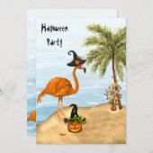 熱帯ハローウィンパーティ招待状 招待状 (正面/裏面)
