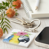 熱帯ハロー-オウム キーホルダー (正面右)