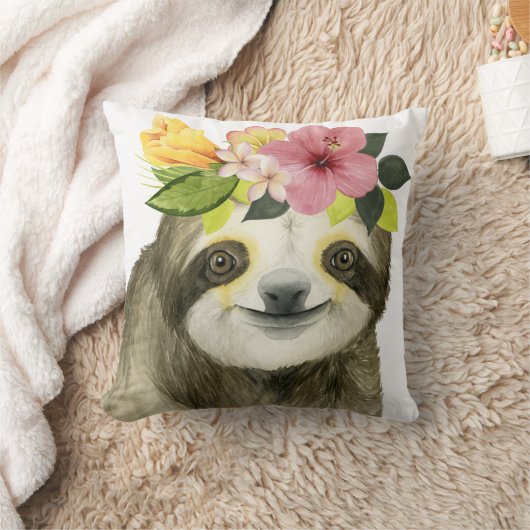 熱帯ハロー | Sweet Sloth クッション (ブランケット)