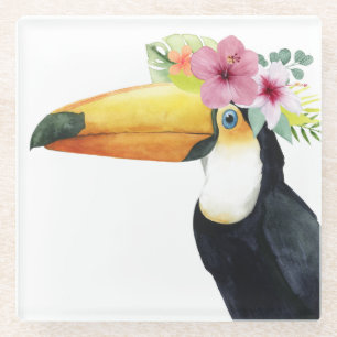 熱帯ハロー- Toucan ガラスコースター