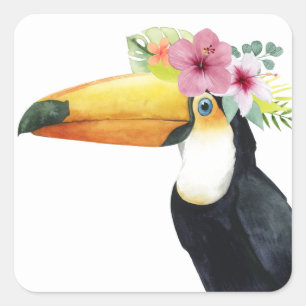 熱帯ハロー- Toucan スクエアシール