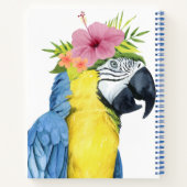 熱帯ハロ – オウム ノートブック (裏面)