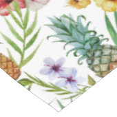 熱帯ハワイのテーマの水彩画のパイナップルパターン テーブルクロス (アングル)