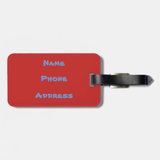 熱帯ハワイのヤシの木の砂浜の楽園 ラゲッジタグ (裏面横)