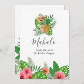 熱帯ハワイの夏 サンキューカード (正面/裏面)