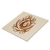 熱帯ハワイの種族の釣り針のセラミックタイル タイル (側面)