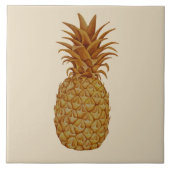 熱帯ハワイの金ゴールドのパイナップルセラミックタイル タイル (正面)