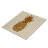 熱帯ハワイの金ゴールドのパイナップルセラミックタイル タイル (側面)