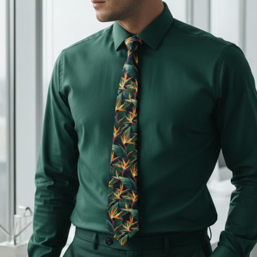 熱帯ハワイアンの鳥のパラダイスネクタイ ネクタイ