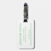 熱帯ハワイアンアイランドルアウ（ハワイ式宴会）パイナップルフルーツ ラゲッジタグ (裏面縦)