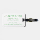 熱帯ハワイアンアイランドルアウ（ハワイ式宴会）パイナップルフルーツ ラゲッジタグ (裏面横)