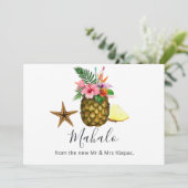 熱帯ハワイアンサマー結婚ズ サンキューカード (スタンド正面)