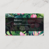 熱帯ハワイアンハイビスカスフローラフレンド参照 紹介カード (裏面)