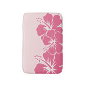 熱帯ハワイアンハイビスカス バスマット (正面縦)