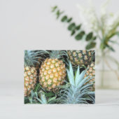 熱帯ハワイアンパイナップルの束 ポストカード (スタンド正面)