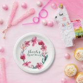 熱帯ハワイアンフラワーエレガントな結婚式パーティー ペーパープレート (パーティー)