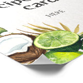 熱帯ハワイアンフローラの特別デザイン ポスター (角)