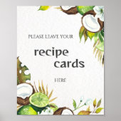 熱帯ハワイアンフローラの特別デザイン ポスター (正面)