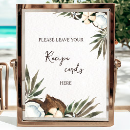 熱帯ハワイアンフローラの特別デザイン ポスター