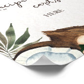 熱帯ハワイアンフローラの特別デザイン ポスター (角)