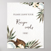 熱帯ハワイアンフローラの特別デザイン ポスター (正面)