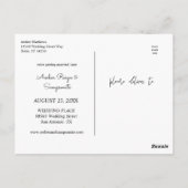 熱帯ハワイアンフローラパイナップル日付の変更 ポストカード (裏面)